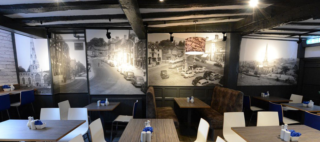 Frith images in a restaurant
