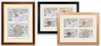 Two or Four Maps in a Frame