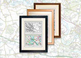Dual Historical Map Prints